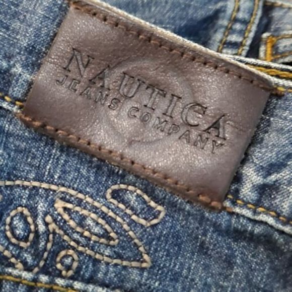 Nautica Straight Leg Denim Jeans Women's 8‎ Blue High Rise Cotton Medium Wash - Picture 5 of 9